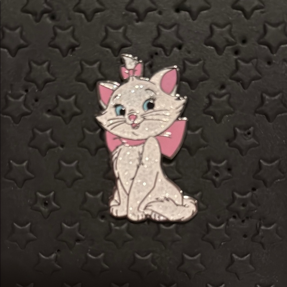 Charming Pink and White Cat Pin- Disney Marie